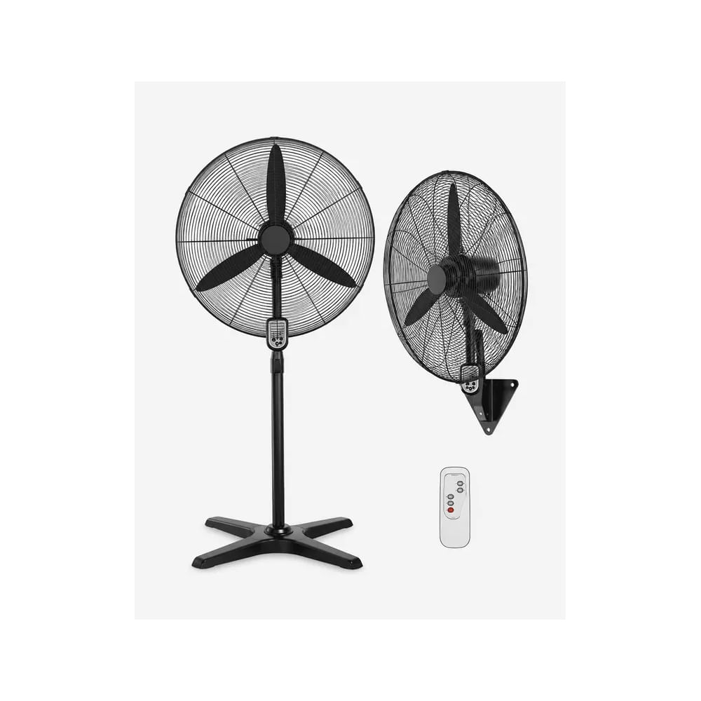 Ventilador Industrial 30 Pulgadas 2 En 1 Pedestal/Pared 280W Con Control Remoto