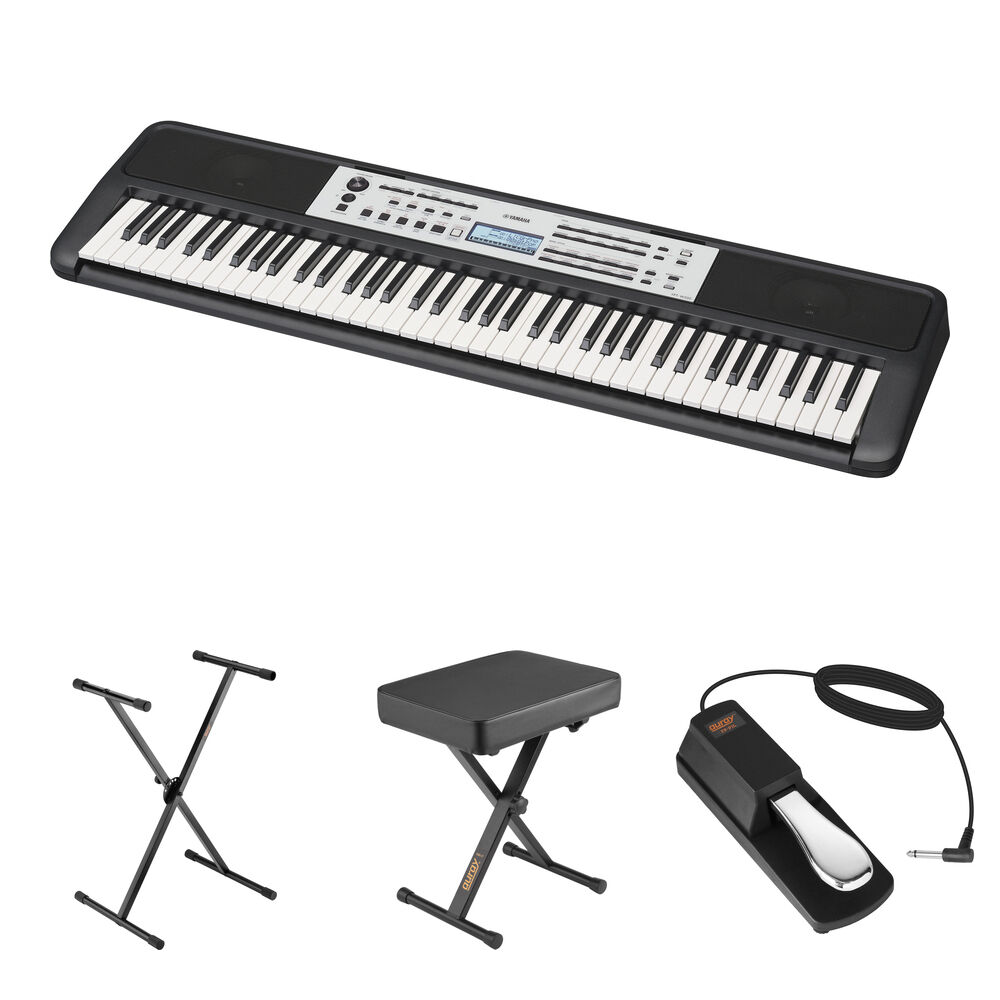 Yamaha YPT-W320 Teclado Portátil de 76 Teclas Sensibles al Tacto con Kit de Accesorios