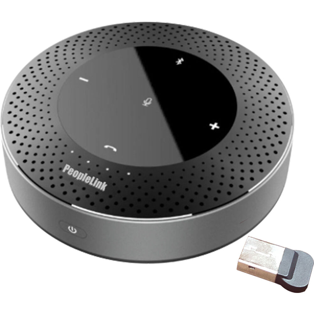 PeopleLink UVC 35B Altavoz de Conferencia Bluetooth con 6 Micrófonos, 80 dB, Batería de