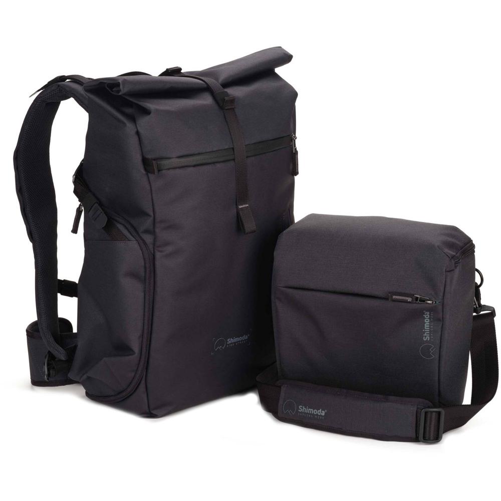 Shimoda Designs Mochila Side Street 22 Starter Kit Anthracite - Acceso Lateral, Inserto pa