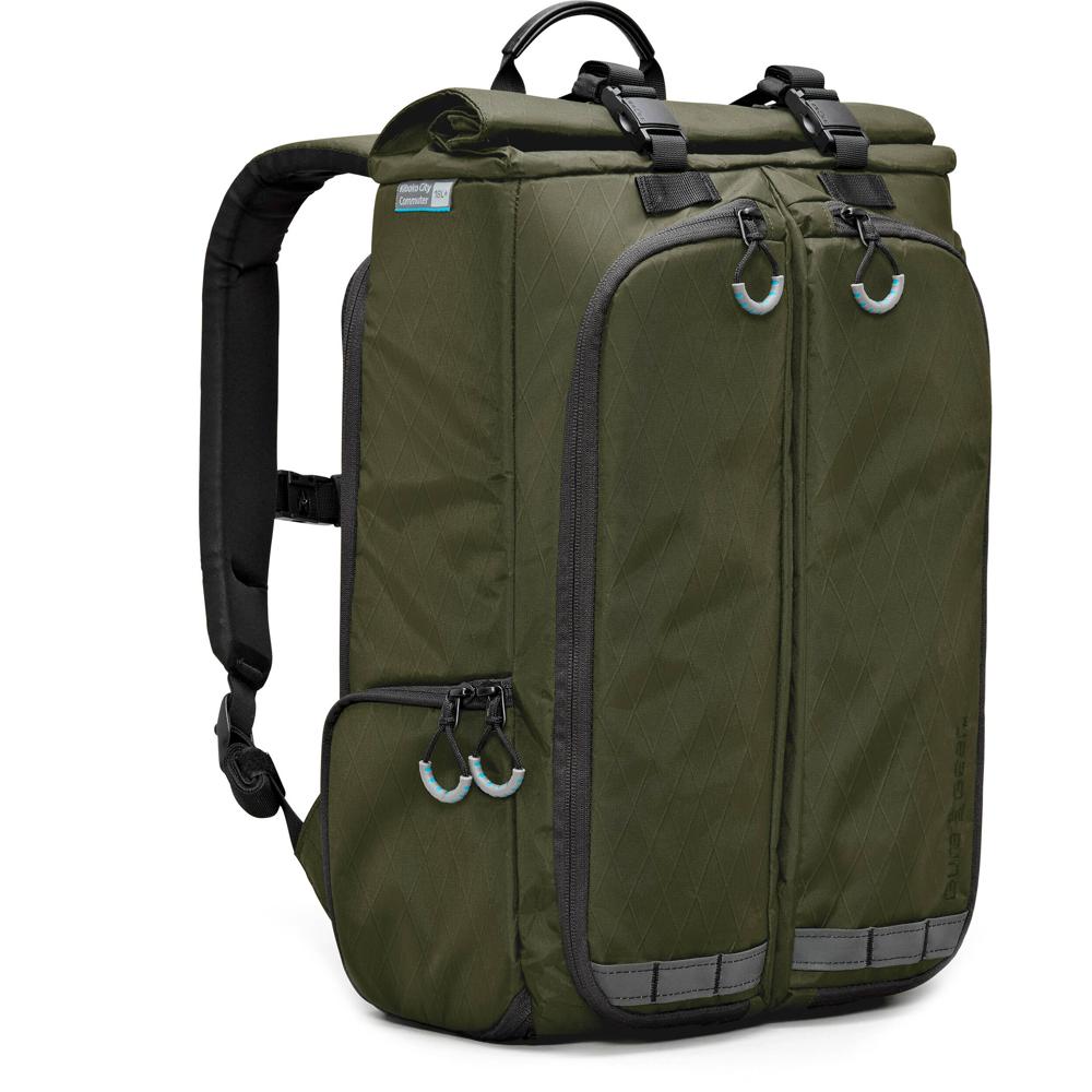 Gura Gear Kiboko City Commuter Backpack 18L+ - Color Verde Bosque, Compartimentos Personal