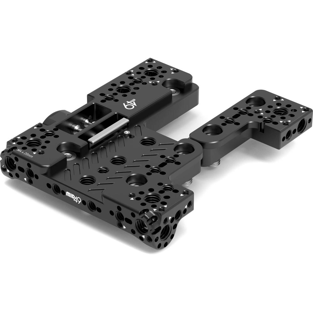 MID49 Placa Superior para Cámara FUJIFILM GFX ETERNA con Múltiples Sockets