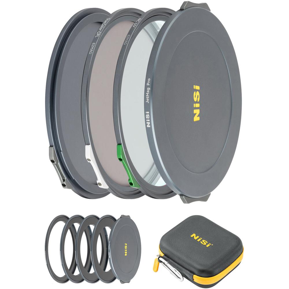 NiSi Kit de Filtros Magnéticos JetMag Pro 82MAG con Filtros UV y CPL de 82mm
