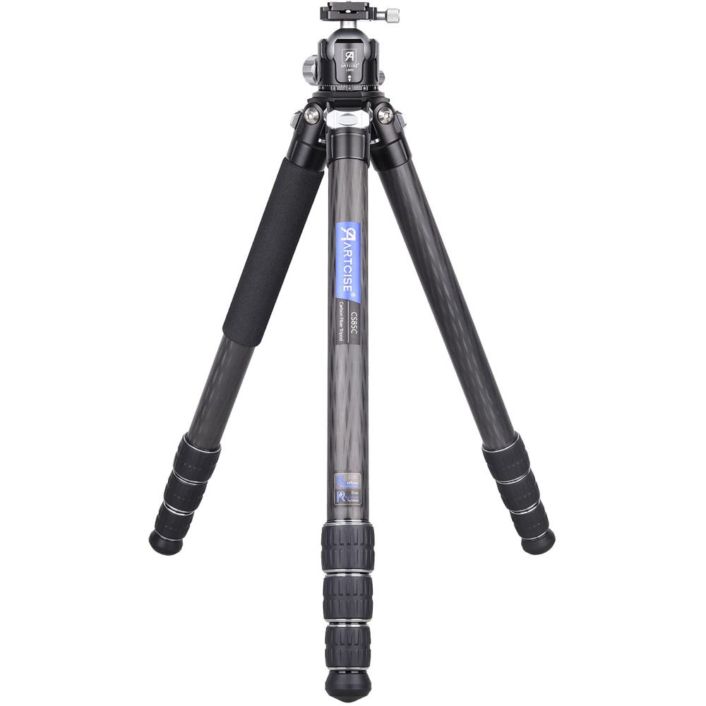 ARTCISE Trípode de Carbono CS85C con Cabezal de Bola LB52, Capacidad de Carga 66.1 lb, Al