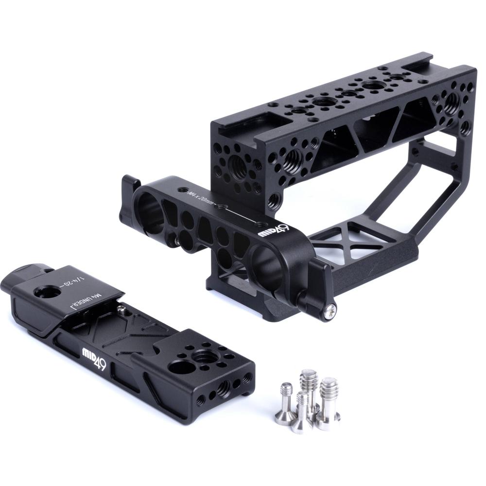 MID49 Kit de Mango Superior Arca-Type y Soporte de Varilla de 15mm para RED KOMODO, KOMODO