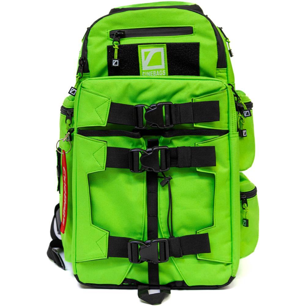 CineBags CB25 Revolution Backpack Lime Green - Mochila para Cámaras con Divisores Ajustab