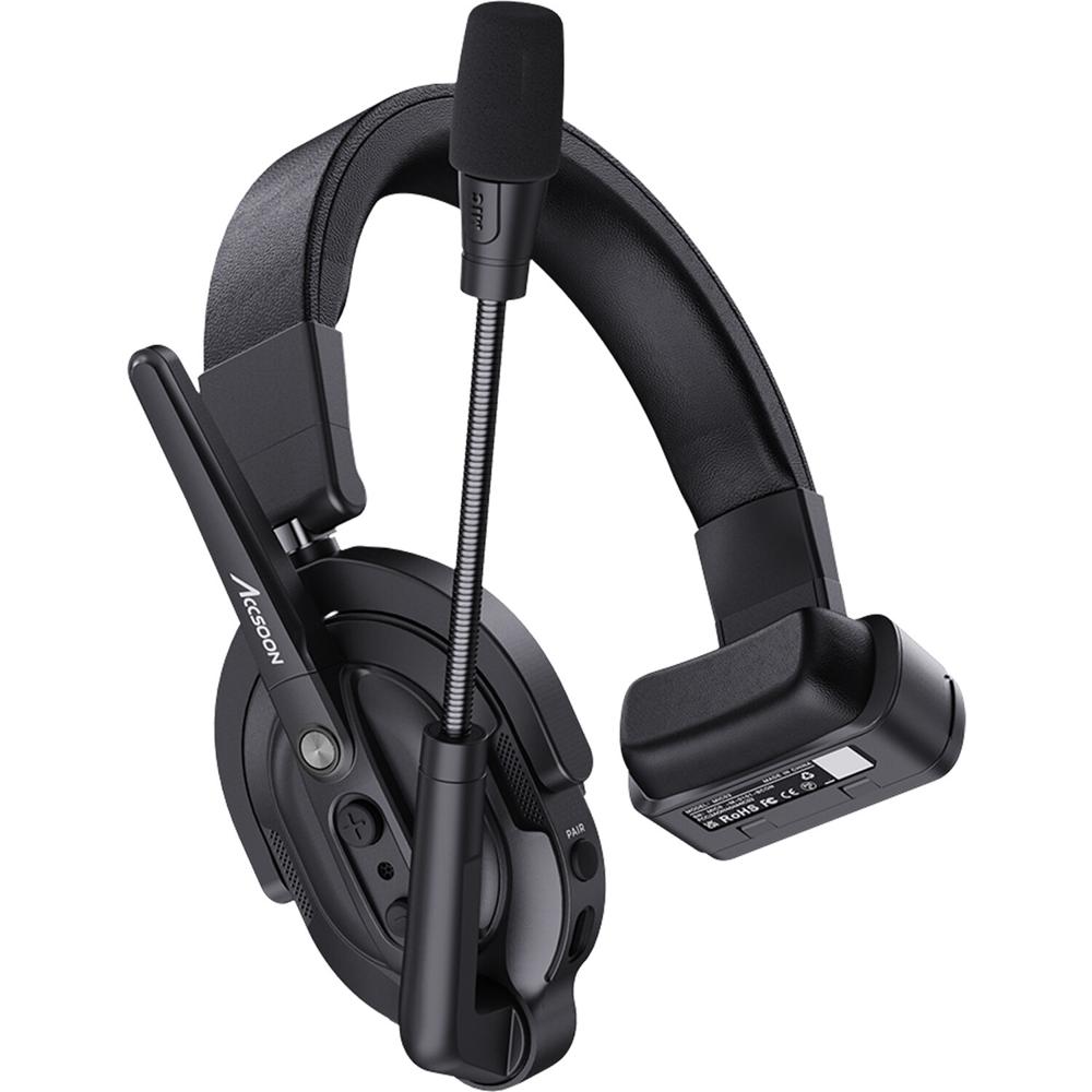 Accsoon CoMo Headset Inalámbrico Remoto con Micrófono Ajustable y Batería de 2320mAh
