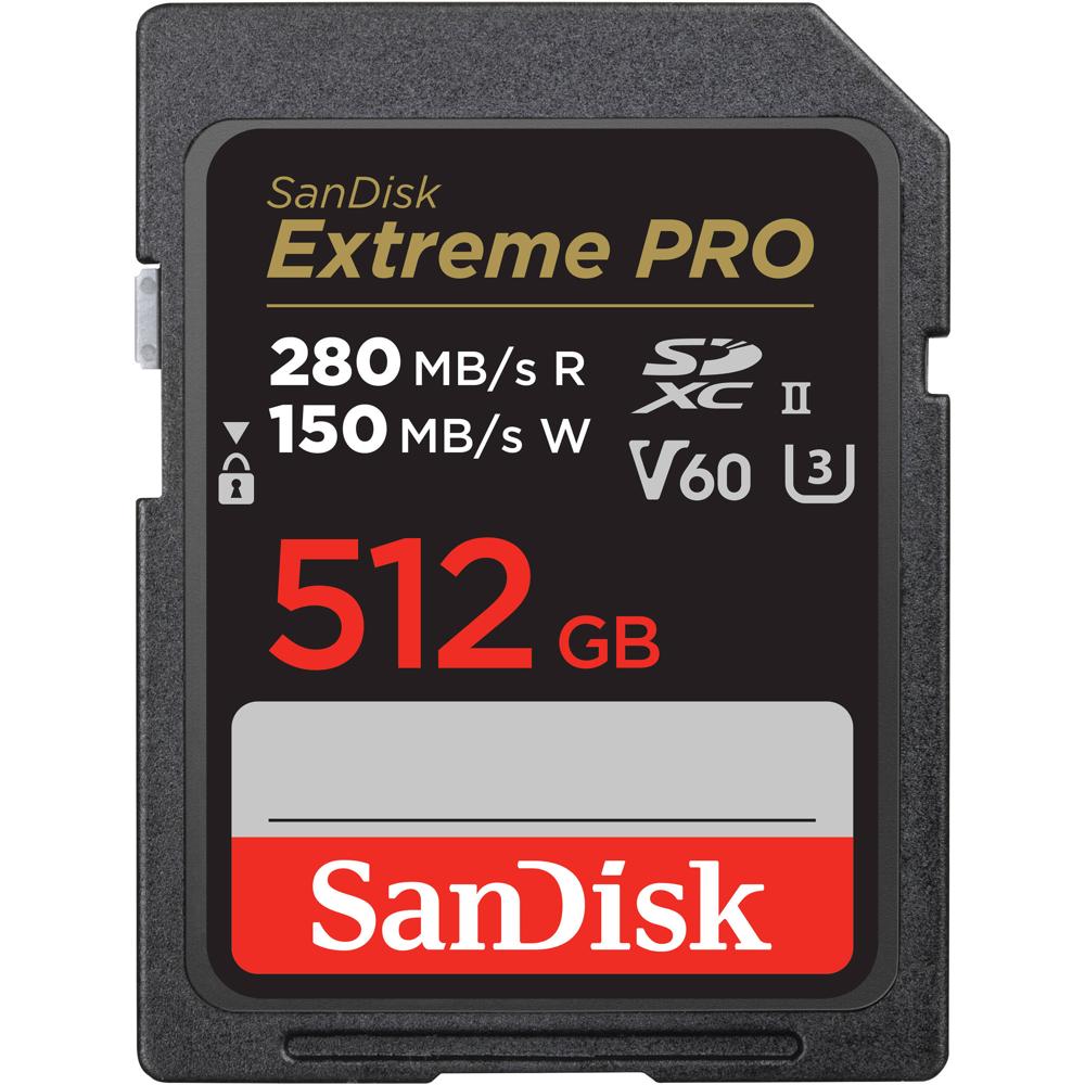 SanDisk Tarjeta de Memoria SDXC Extreme PRO 512GB UHS-II V60