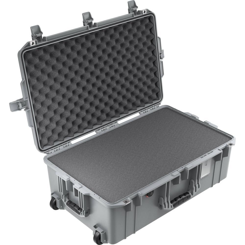 Pelican 1595AirWF Estuche Duro con Ruedas Plata 56.6L - Impermeable, Antipolvo y Antichoqu