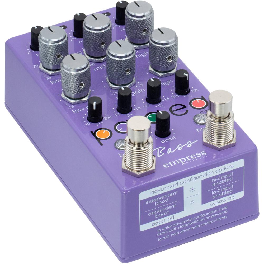 Empress Effects Bass ParaEq Pedal Ecualizador Paramétrico 3 Bandas con Filtro de Bajo Aut