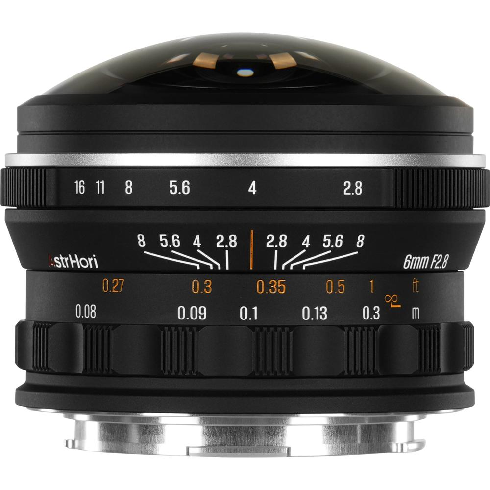 AstrHori 6mm f/2.8 Fisheye Lens - L-Mount, Ultra Wide-Angle, 220° Campo de Visión, Enfoq