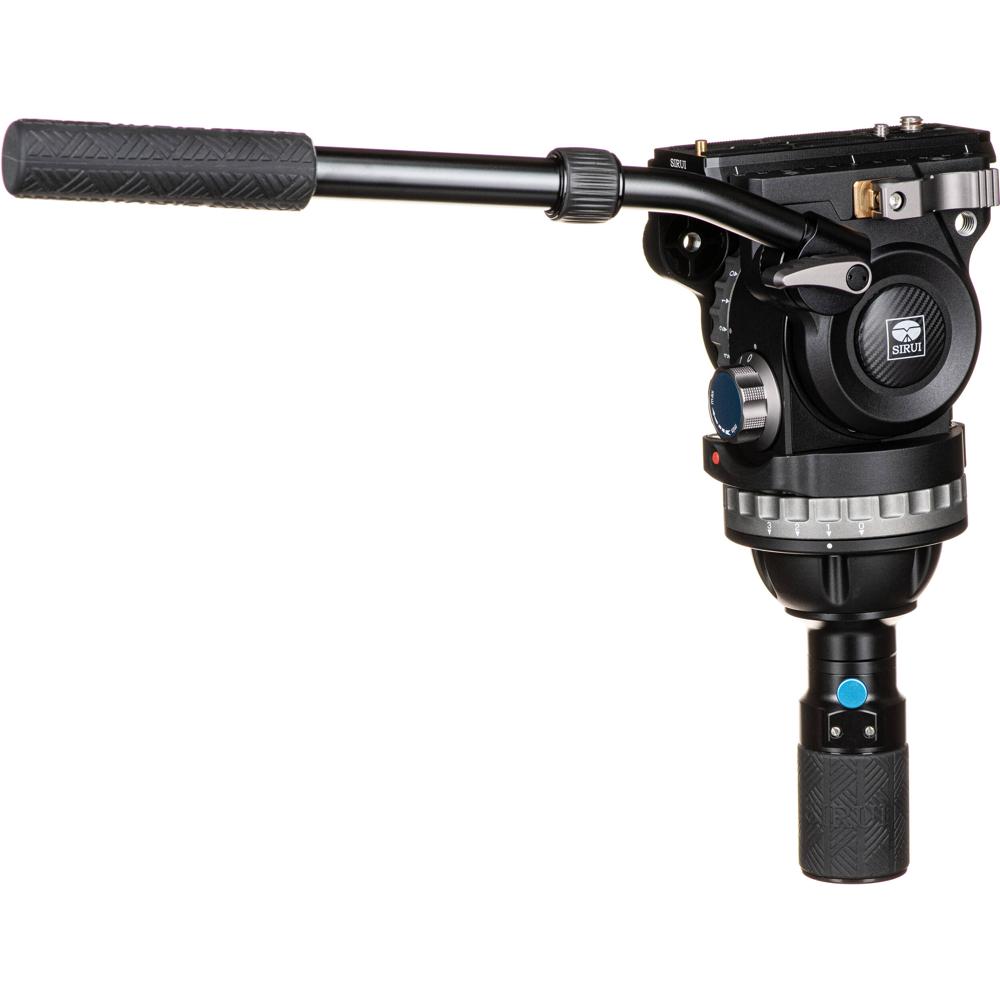 Sirui VHS10 Cabezal de Video Fluido Profesional 22 lb, Base de 75mm, 7 Pasos de Contrapeso