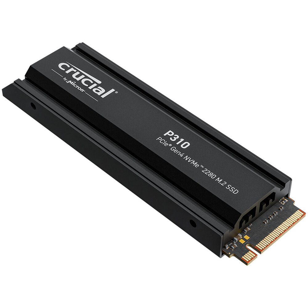 Crucial SSD Interno M.2 2280 P310 2TB NVMe PCIe 4.0 con Heatsink - Hasta 7100 MB/s Lectura