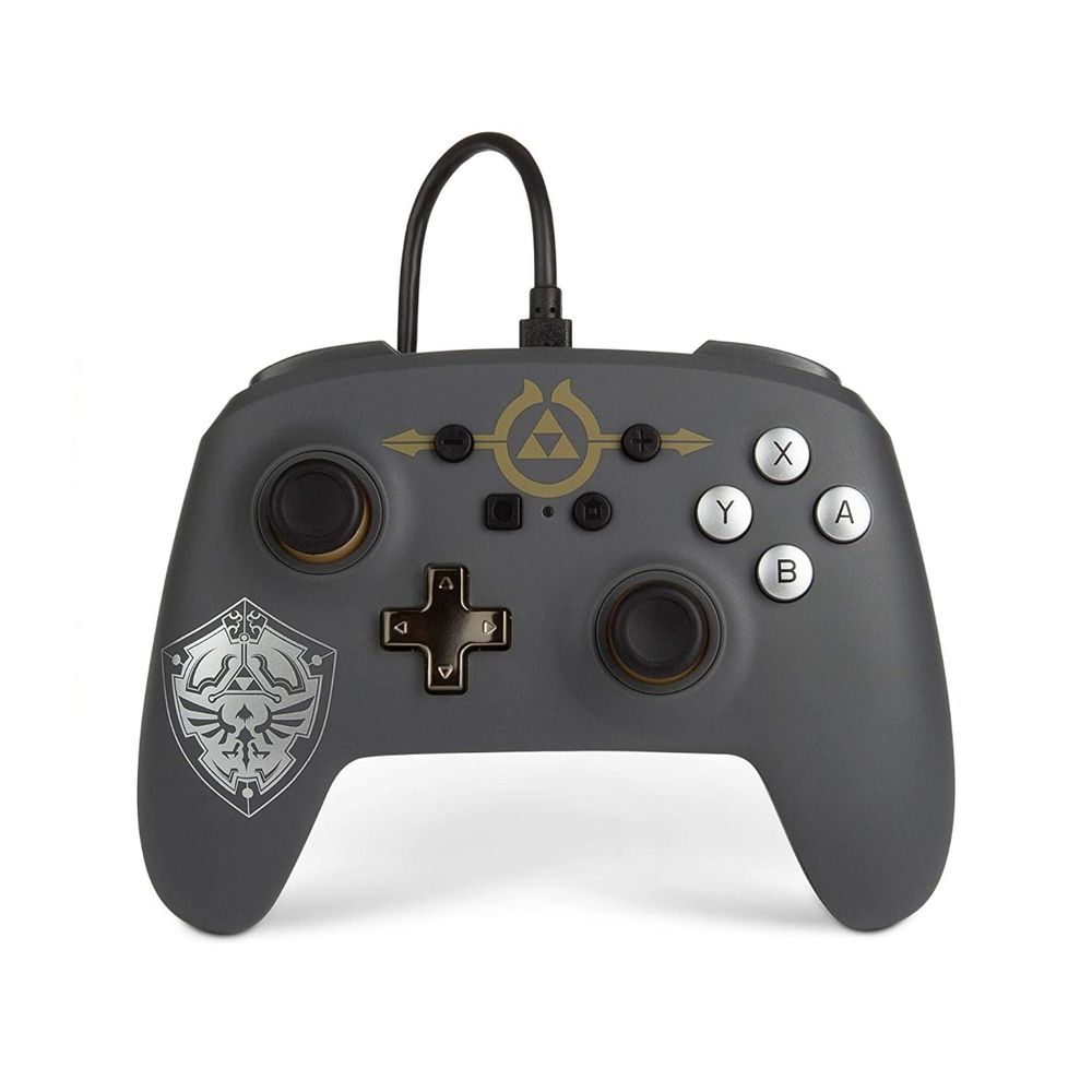 Mando Nintendo Switch PowerA Enhanced Wired Controller Legend of Zelda Shield