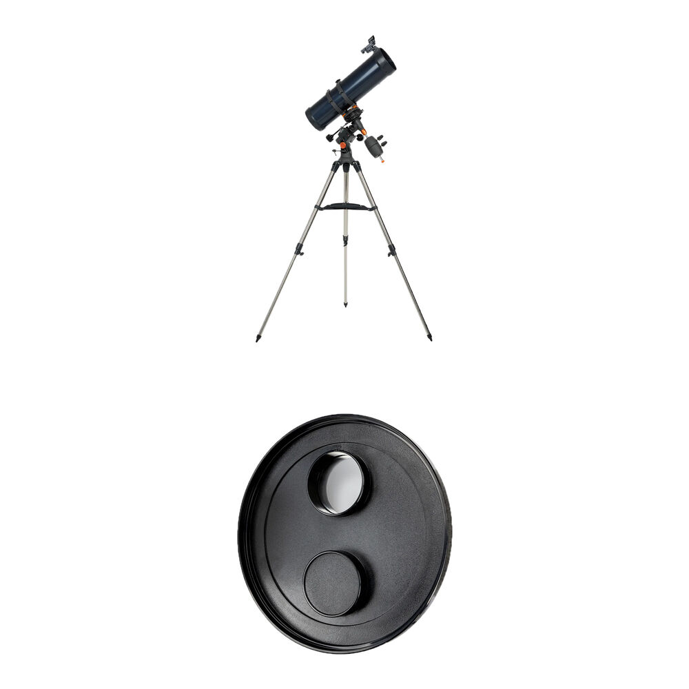 Celestron Telescopio Reflector AstroMaster 130EQ-MD 130mm con Filtro Solar EclipSmart ISO