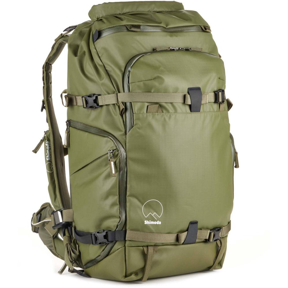 Shimoda Designs Mochila Action X40 V2 40L Verde Militar - Acceso Expandible, Compartimento