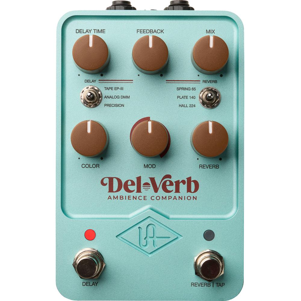 Universal Audio Del-Verb Ambience Companion Pedal Reverb y Delay con 3 Reverb Clásicos y
