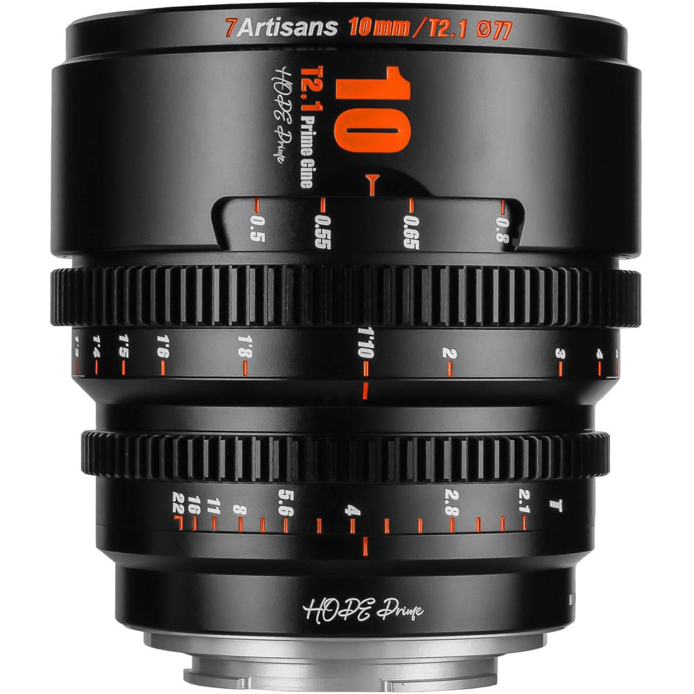 7Artisans Lente Cine 10mm T2.1 Hope S35 para Canon RF - Apertura T2.1, Diseño Ligero, 260