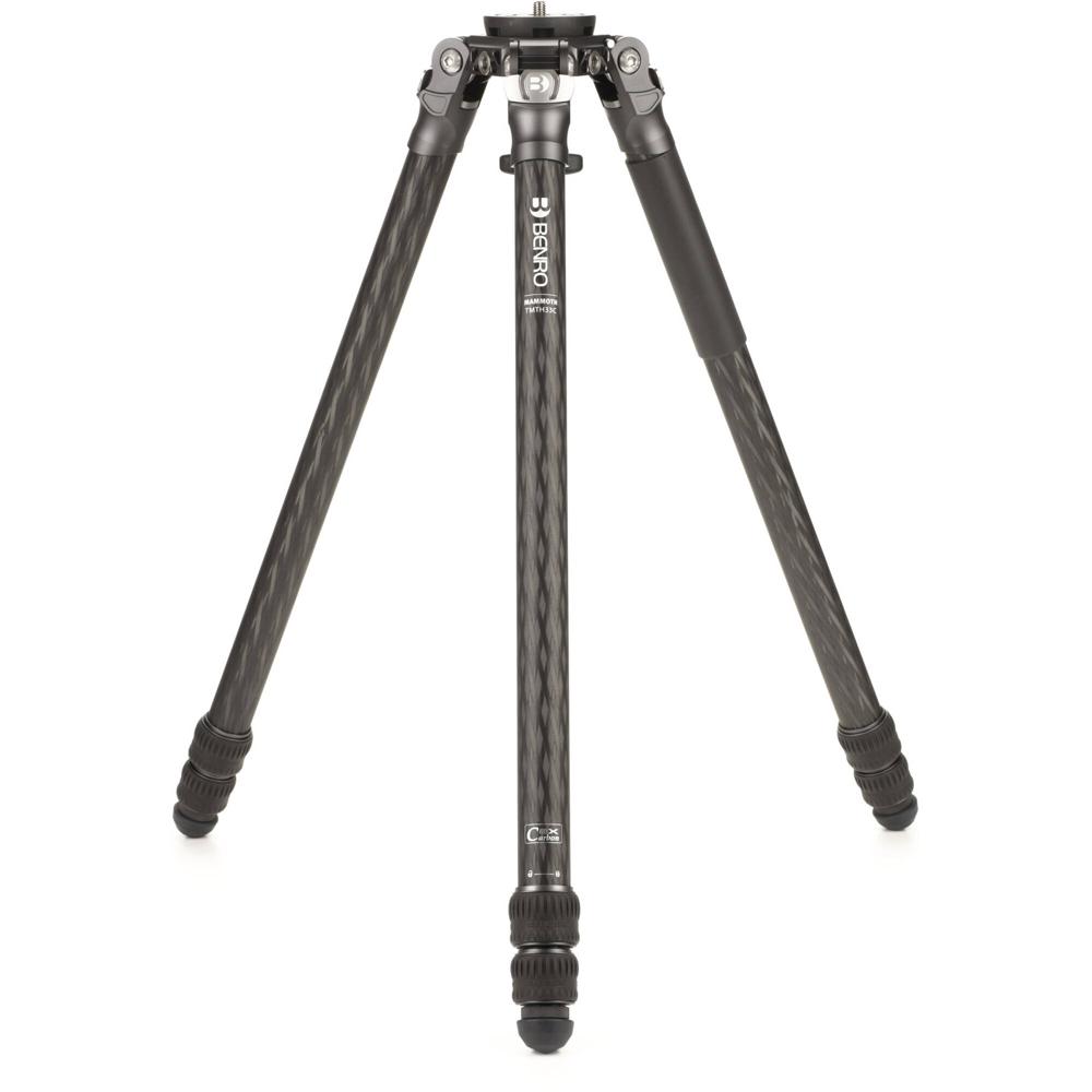 Benro Tripode de Carbono Mammoth 3 Secciones 39.7 lb Capacidad de Carga, Altura Máxima 59