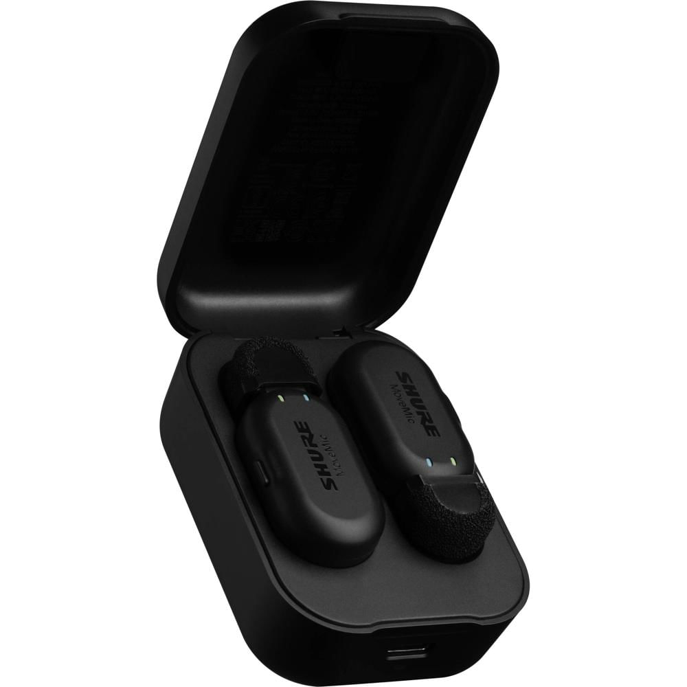 Shure MoveMic Two Sistema de Micrófono Inalámbrico Clip-On para 2 Personas, Bluetooth 5.