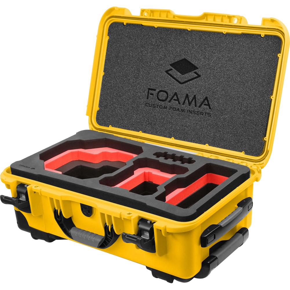 Foama Maleta Dura con Ruedas para RED KOMODO-X - Modelo 28.5L, Resistente al Agua IP67, Es