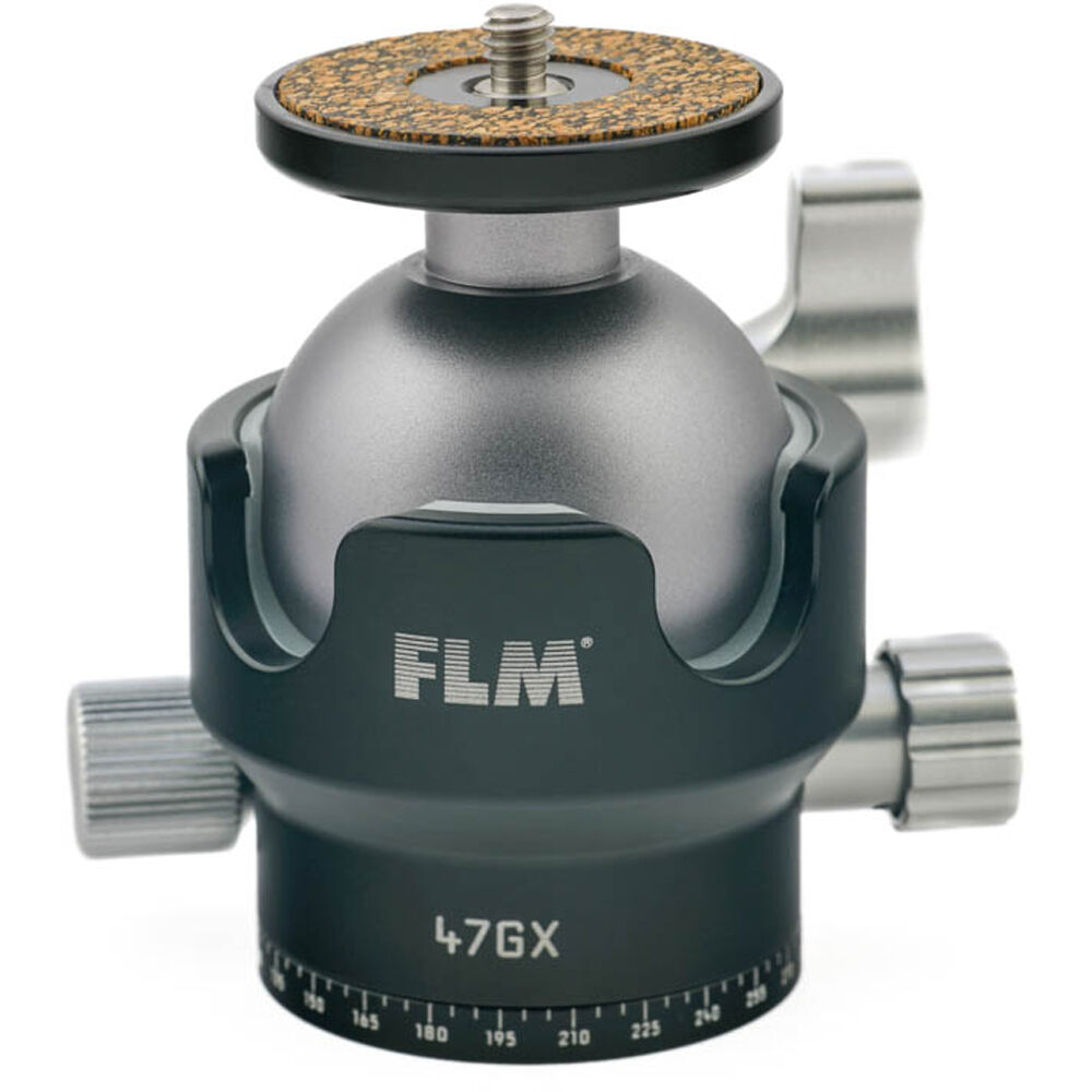 FLM Cabezal de Trípode 47GX Centerball - Capacidad de Carga 25 kg, Construcción de Alumi
