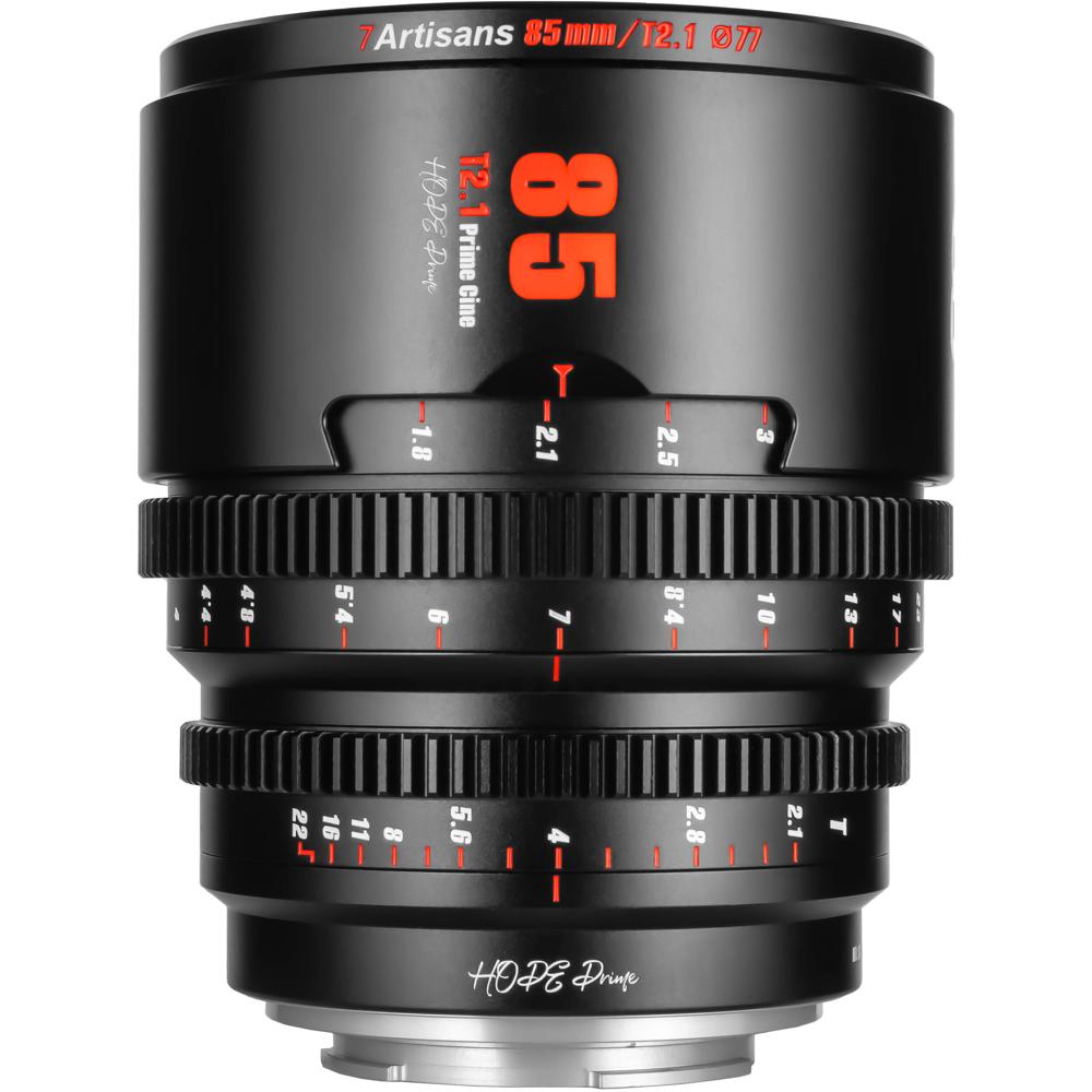 7Artisans Lente Cine Hope 85mm T2.1 S35 para Micro Cuatro Tercios - Apertura T2.1, Diseño