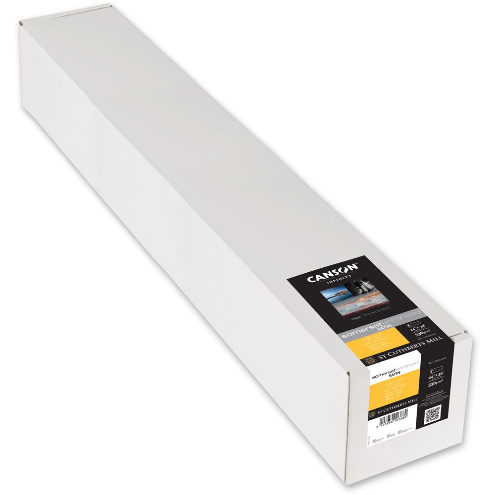 Canson Infinity Somerset Enhanced Satin 330 gsm 44"" x 39.3' Roll - Papel de Algodón 100%