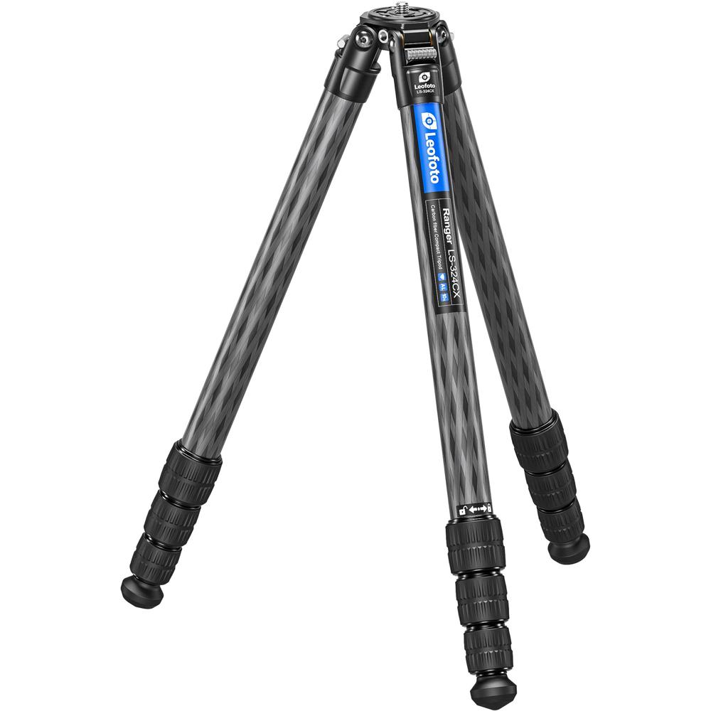 Leofoto Trípode de Carbono LS-324CX 33 lb, Altura de Trabajo 3.7 a 55.5""