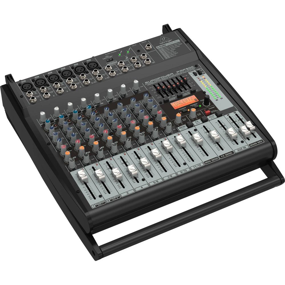 Behringer Europower PMP500 Mezclador PA Potenciado 500W con 16 Entradas, Efectos Klark Tek