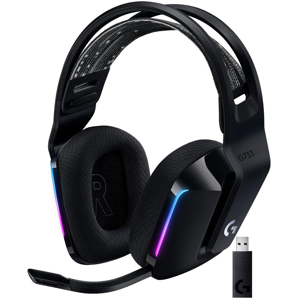 Logitech G733 LIGHTSPEED Auriculares Gaming Inalámbricos RGB - Drivers PRO-G de 40mm, Mic