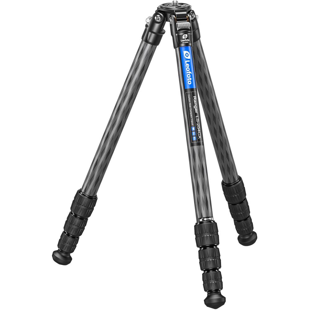 Leofoto Tripode de Carbono LS-254CX - Capacidad de Carga 17.6 lb, Altura de Trabajo 3.3 a