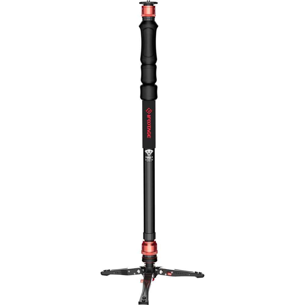 iFootage Monopod Cobra 3 Strike de Aluminio con Base Minipod de Perfil Bajo, Capacidad de