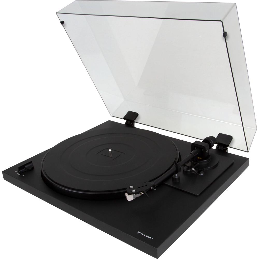 Andover Audio SpinDeck 2 Tocadiscos Semiautomático de Dos Velocidades (Negro) - Control E