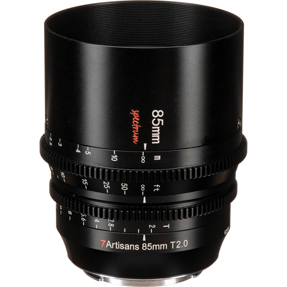 7Artisans Lente Cine 85mm T2.0 Spectrum Prime RF Mount - Apertura T2, 28.4° Ángulo de Vi