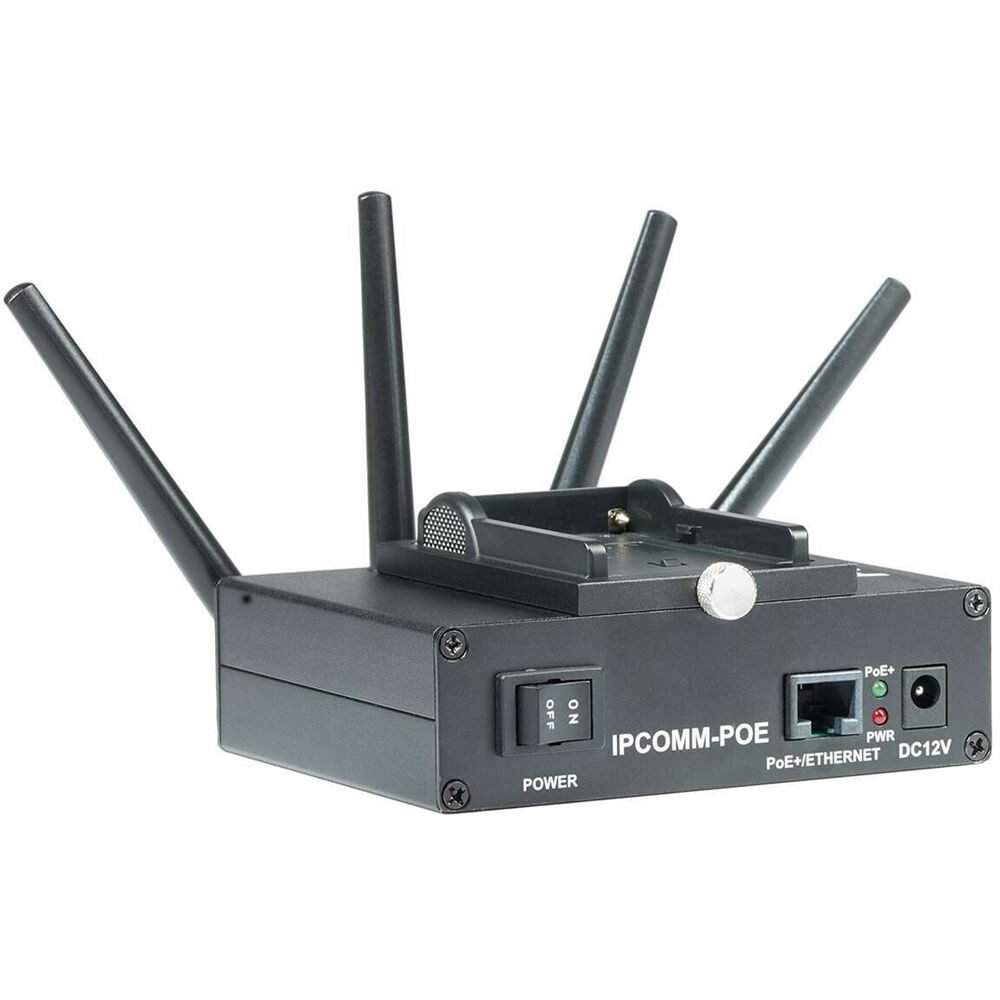 AIDA Imaging IPCOMM-POE Transmisor de Video Inalámbrico con Inyección PoE+ - UHD 4K, Dob