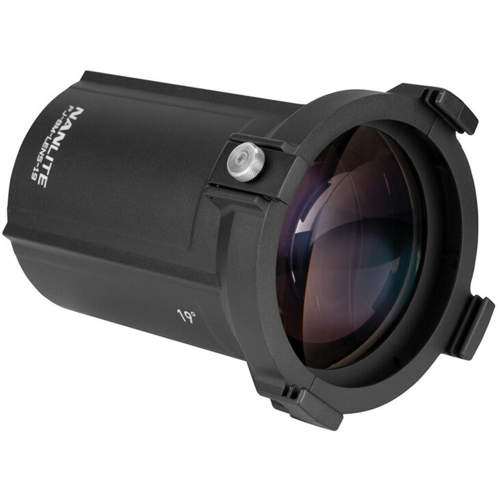 Nanlite Lente Proyector Bowens 19° - Construcción de Aluminio, Aumento de Salida de Luz