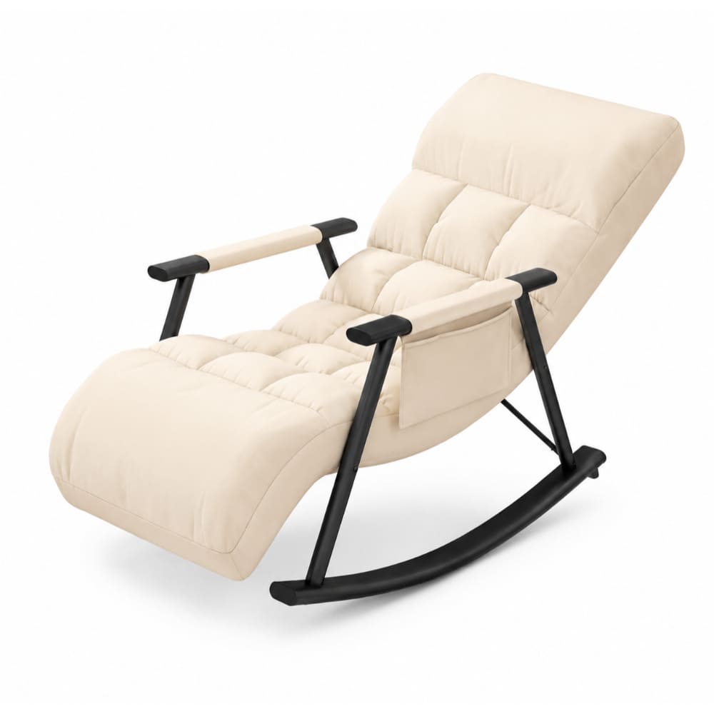 Silla Mecedora Reclinable Acolchada Extra Comodidad Dormitorio Hogar D654-1
