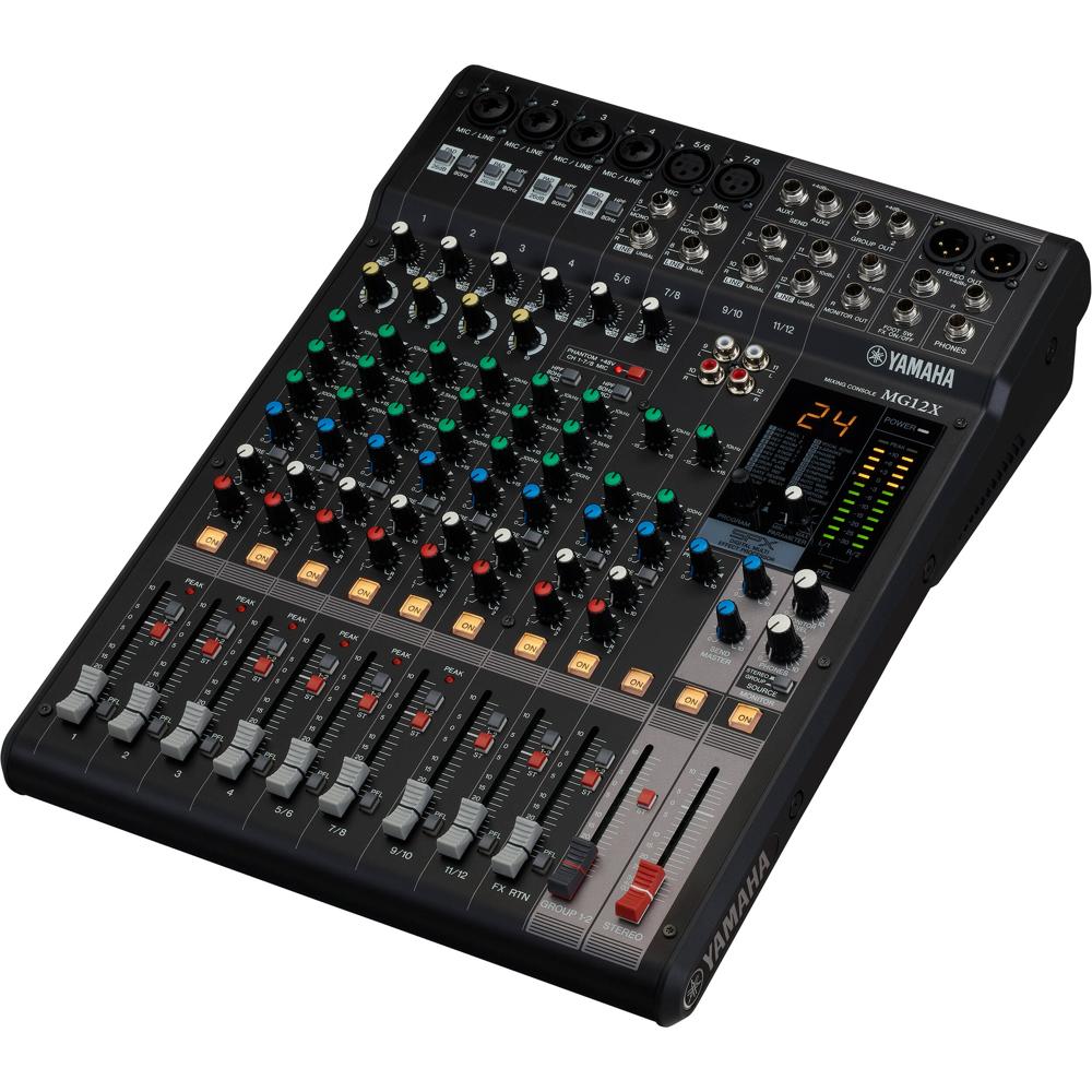 Yamaha Mezclador MG12X 12 Canales con Efectos Integrados y Preamplificadores D-Pre