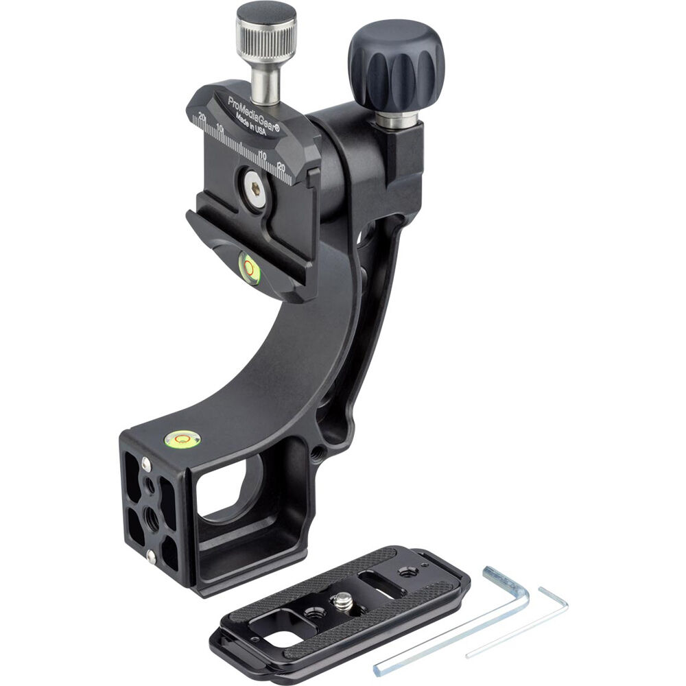 ProMediaGear GT2 Tomahawk V2 Gimbal Head Attachment para Cabezas de Bola, Capacidad de Car