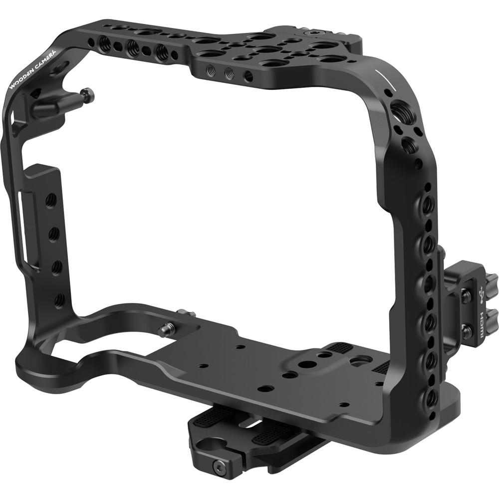 Wooden Camera Full Camera Cage para FUJIFILM GFX 100S - Diseño envolvente, múltiples hil