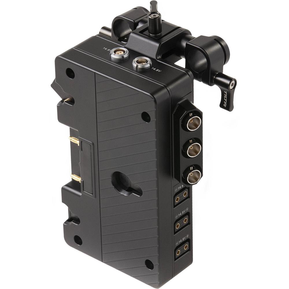 Tilta Placa de Batería Universal (Gold Mount) con Salidas D-Tap y BNC SDI
