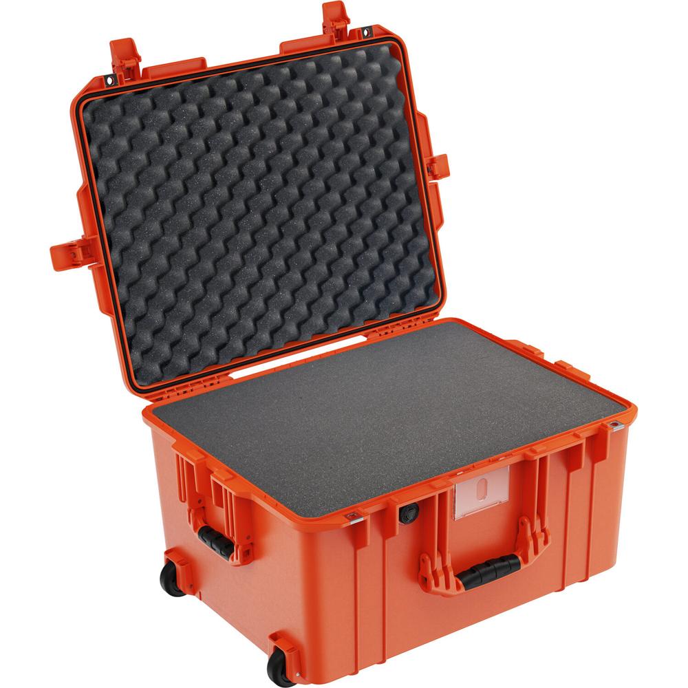 Pelican 1607AirWF Maleta Dura con Ruedas y Espuma Personalizable - Naranja, Impermeable y