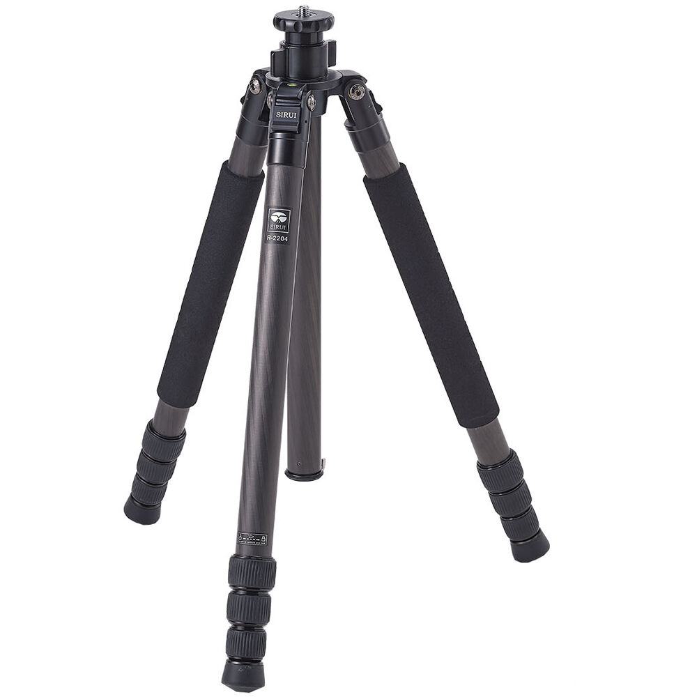 Sirui Trípode de Carbono R2204 - Capacidad de Carga 33.1 lb, Altura Máxima 64.2"", Altura