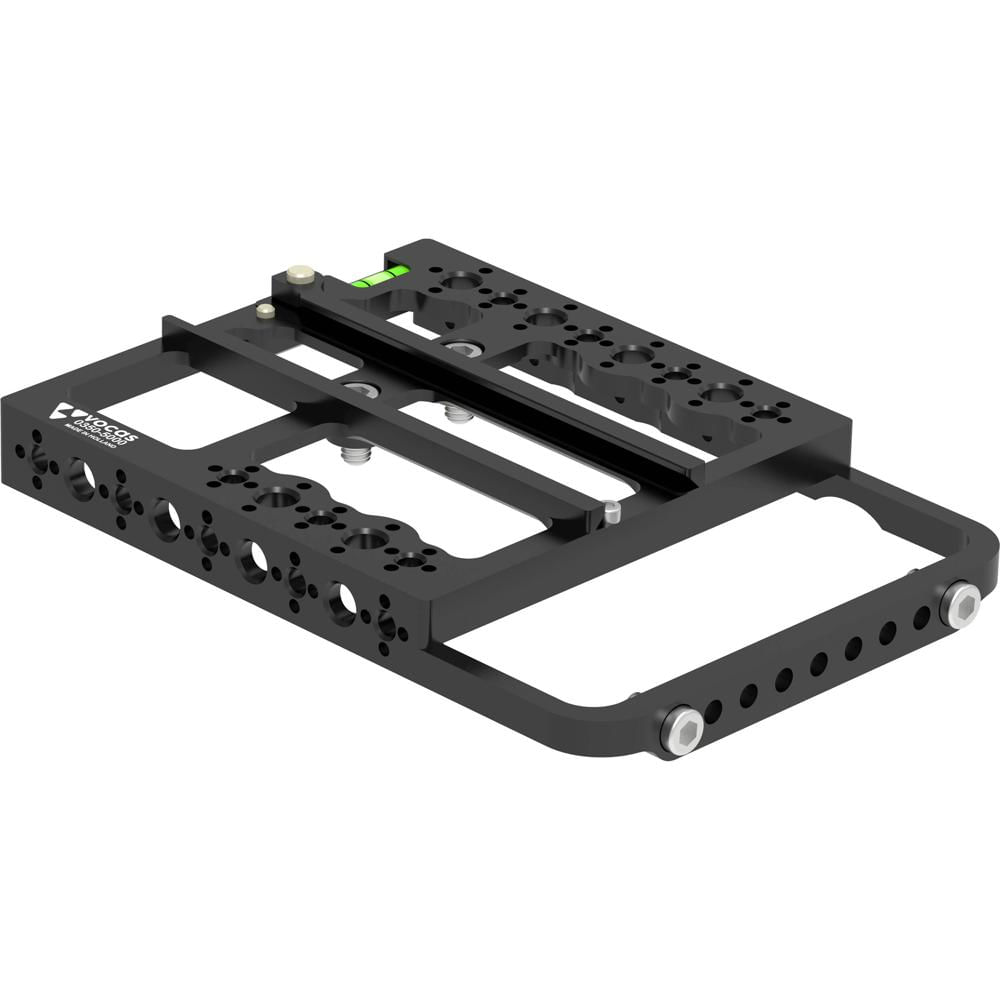 Vocas Top Plate RED V-RAPTOR XL con Montajes 1/4""-20 y 3/8""-16, Nivel de Burbuja y Constru