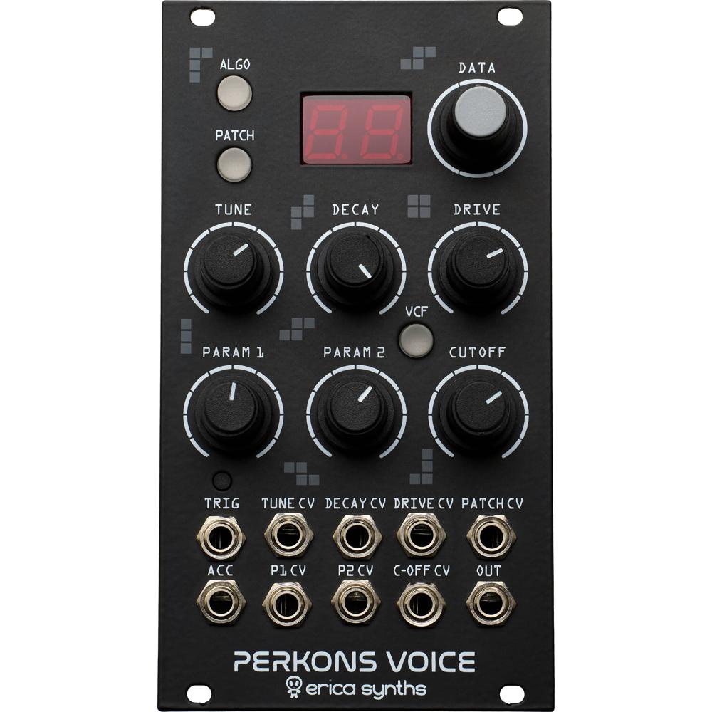 Erica Synths Perkons Voice Módulo Eurorack 14 HP - Híbrido Digital/Analógico, 13 Algori