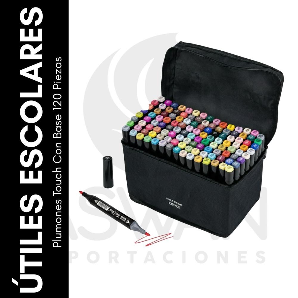 Plumones Touch Con Base 120 Piezas