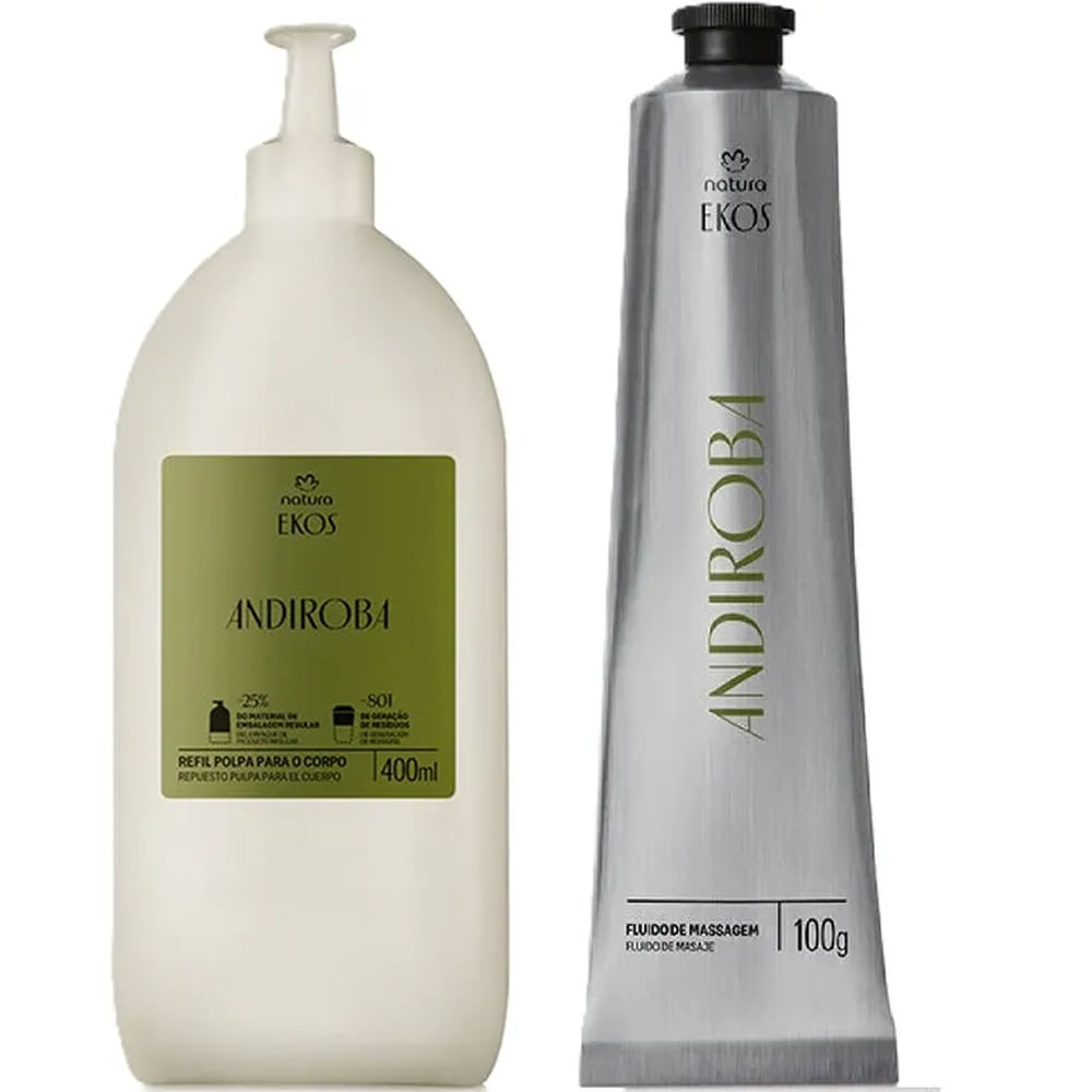 Kit hidradate corporal y fluido corporal Ekos ANDIROBA de Natura