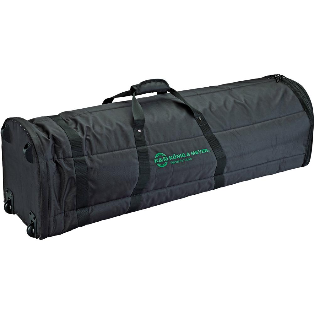 K&M Funda de Transporte 21427 para 6 Soportes de Micrófono con Ruedas y Asas Acolchadas
