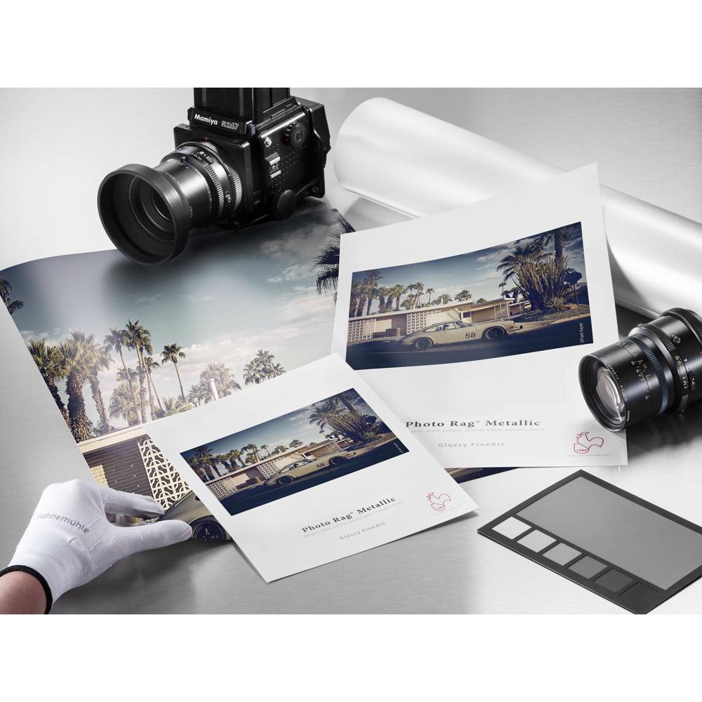 Hahnemuhle Photo Rag Metallic Paper 17 x 22"" - 25 Hojas, 340 gsm, Acabado Metalizado de Al